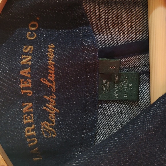 Lauren Jeans Company Ralph Lauren Jean Denim Jacket Womens Button Up - Small - Picture 4 of 5